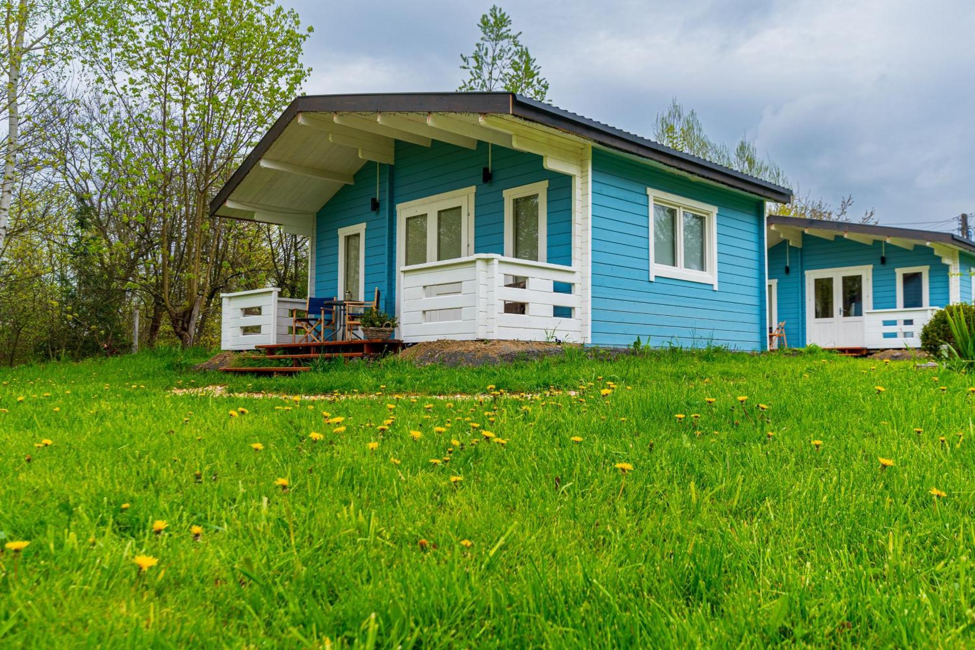 Domek Caloroczny Na Wylacznosc Niebieska Osada Nad Gorskim Potokiem Stary Waliszow Екстериор снимка